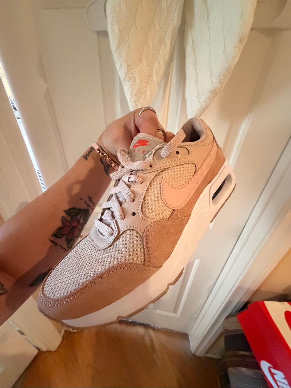 Nike Women’s Air Max in Blush Pink and Cream